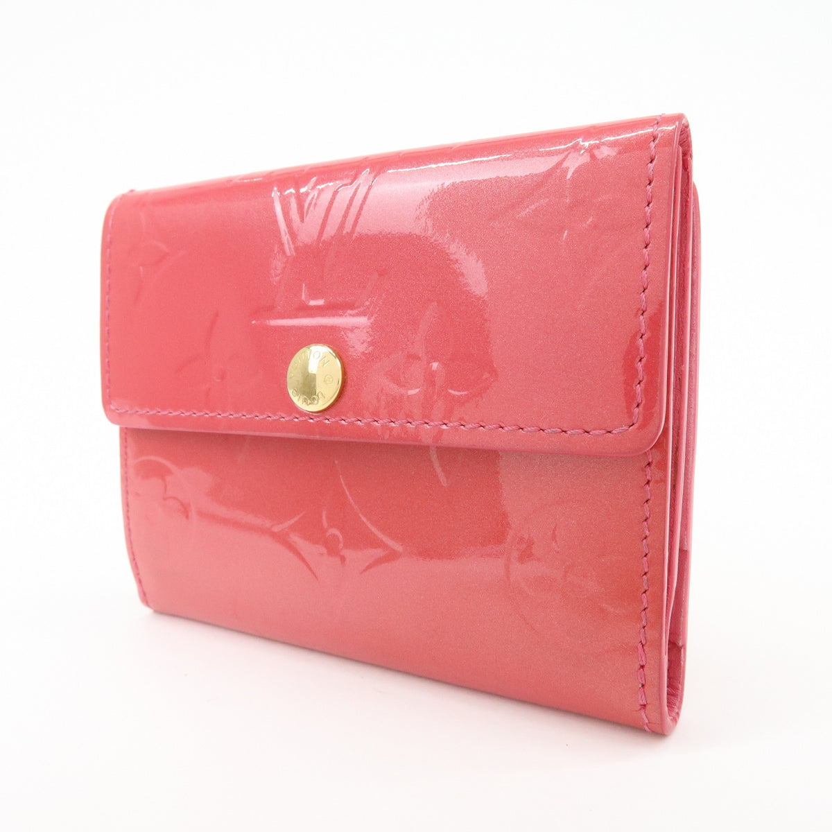 Louis Vuitton Ludlow Vernis, Pink, Patent Leather, Wallet