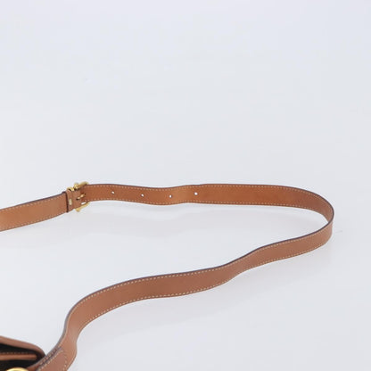Celine Macadam Shoulder Canvas, Beige, Canvas, Crossbody Bag