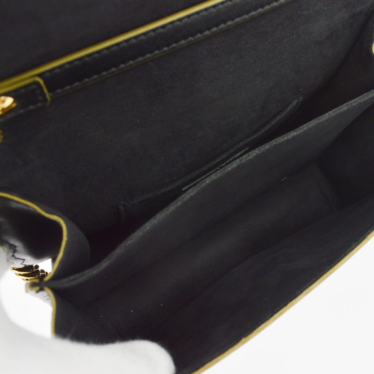 Fendi Kan I Leather, Black, Leather, Shoulder Bag