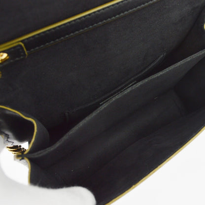 Fendi Kan I Leather, Black, Leather, Shoulder Bag