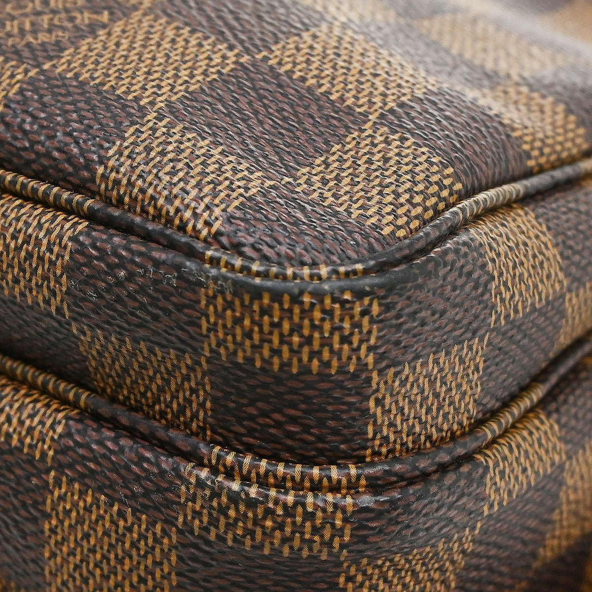 Louis Vuitton Naviglio Damier, Brown, Canvas, Shoulder Bag