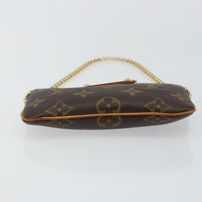 Louis Vuitton Milla Pochette Monogram Canvas, Brown, Canvas, Clutch