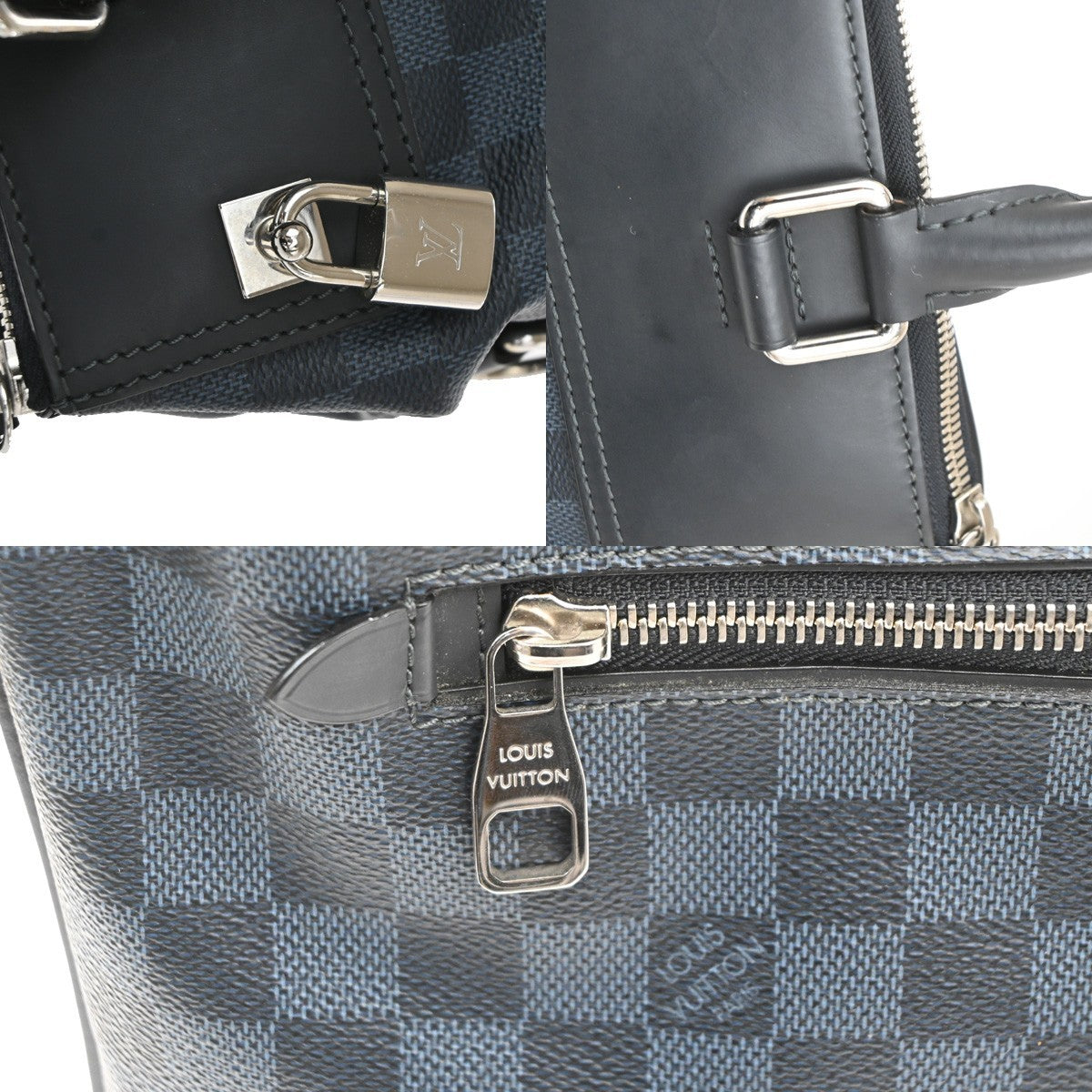 Louis Vuitton Greenwich Damier Cobalt, Blue, Canvas, Tote Bag