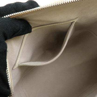 Louis Vuitton Alma Epi Leather, White, Leather, Handbag
