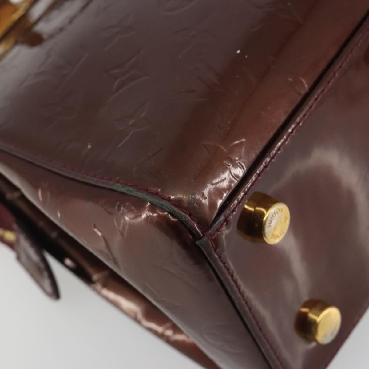 Louis Vuitton Brea Monogram Vernis, Burgundy, Patent Leather, Handbag