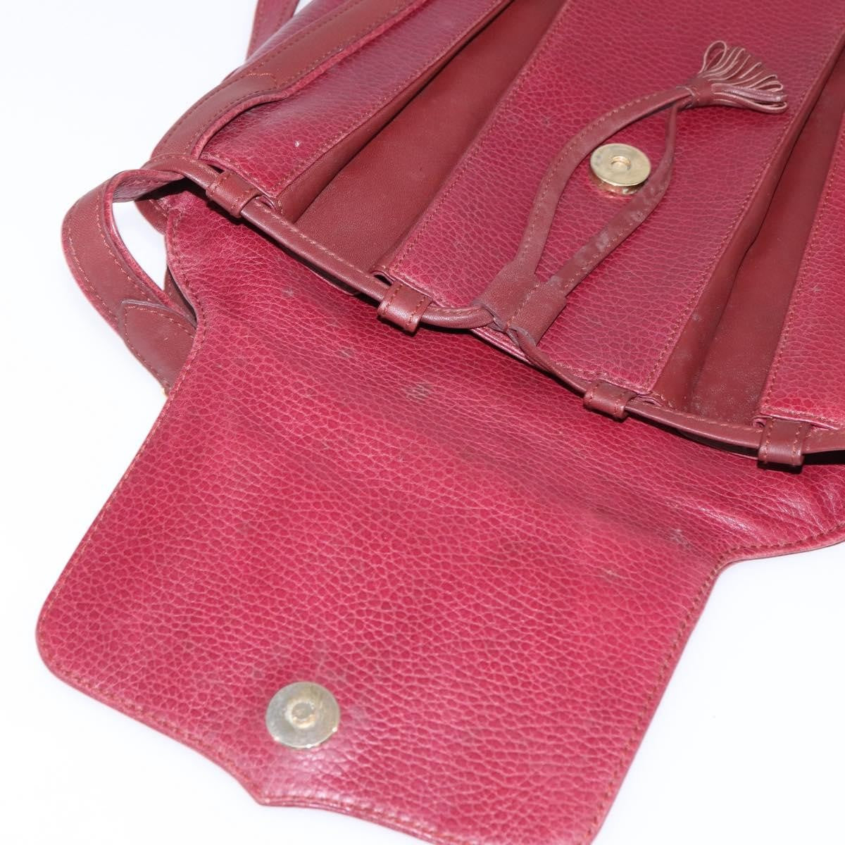 Cartier Must de Cartier Leather, Burgundy, Leather, Bag