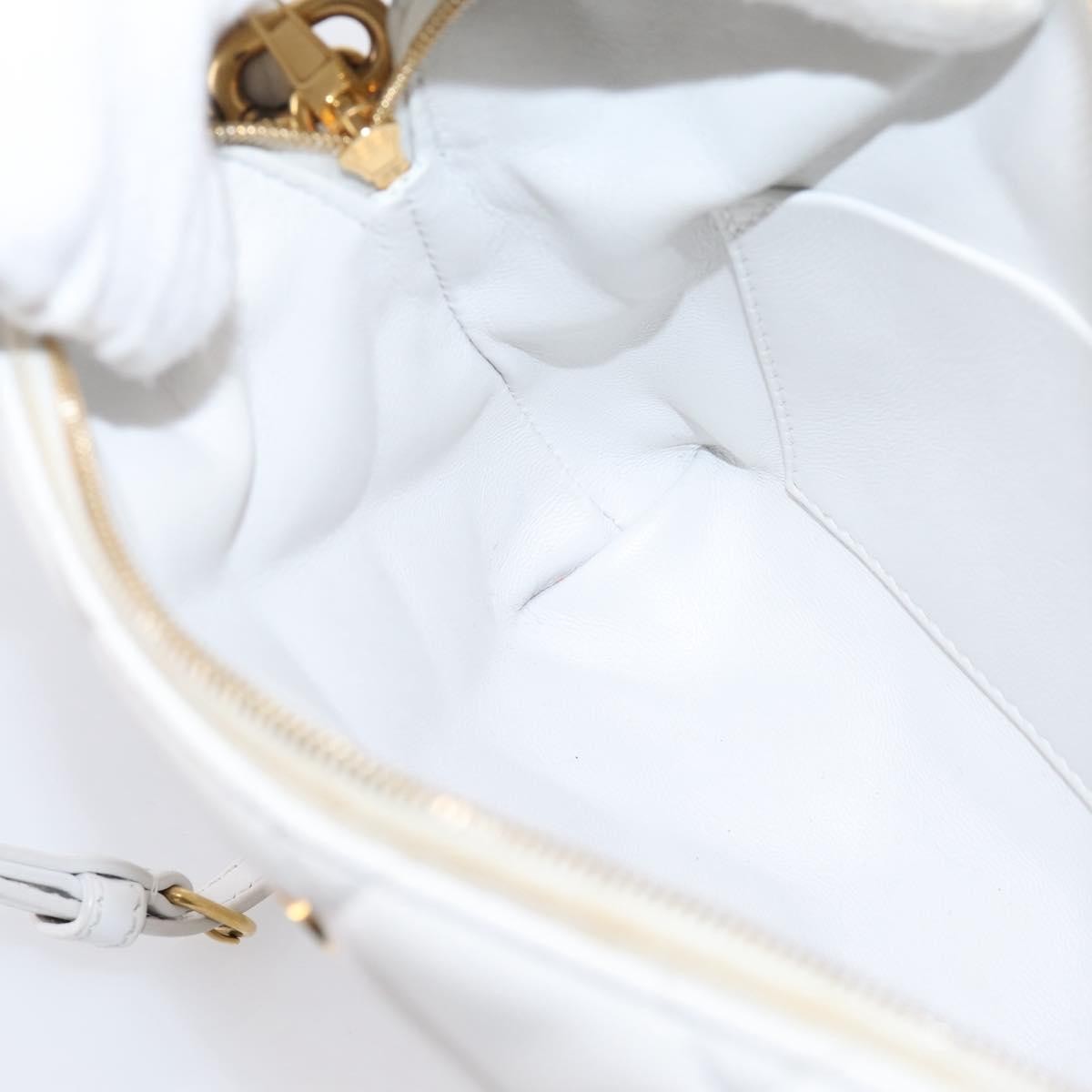 Balenciaga Touch B. Camera Quilted Leather, White, Leather, Handbag