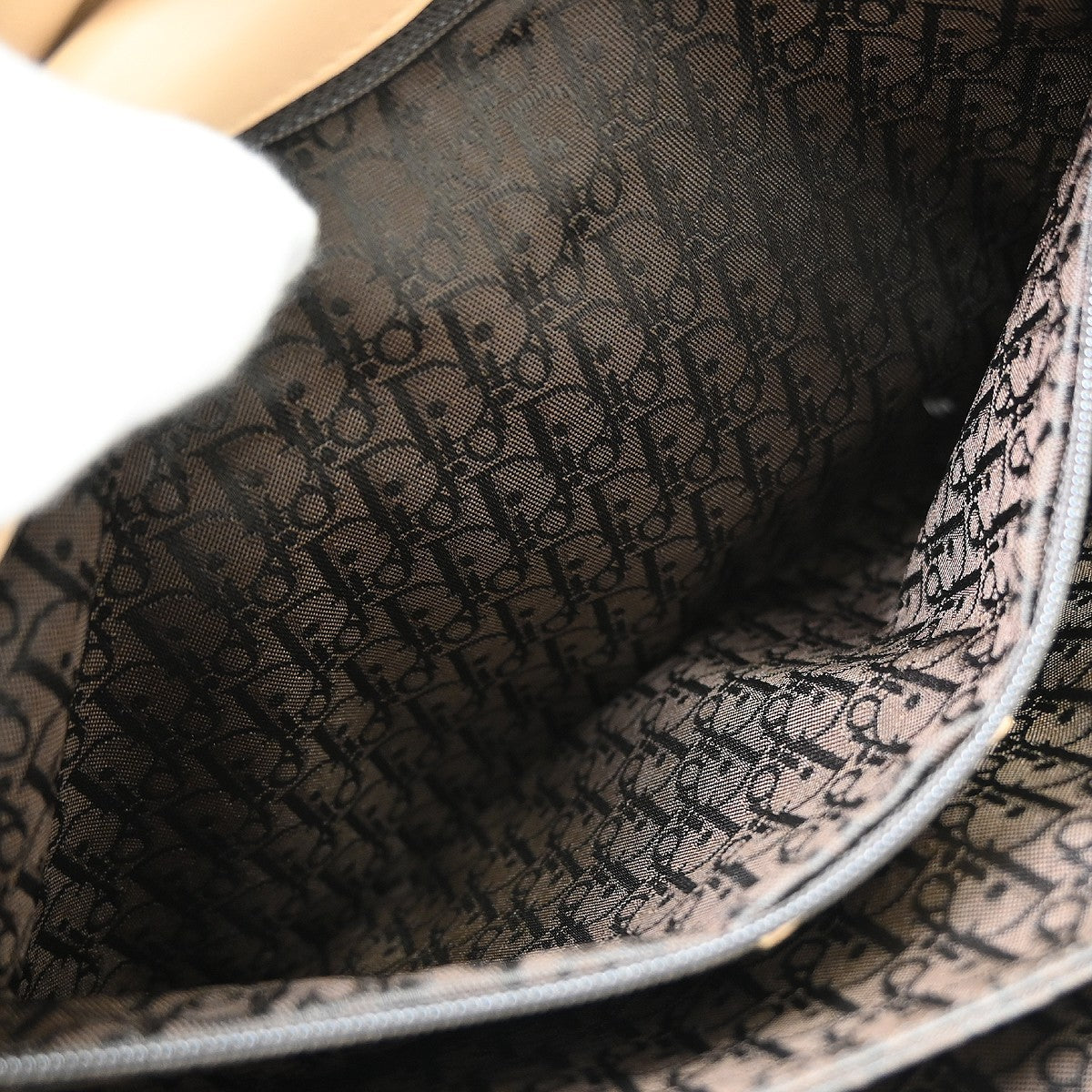 Christian Dior Admit It Suede, Beige, Suede, Shoulder Bag