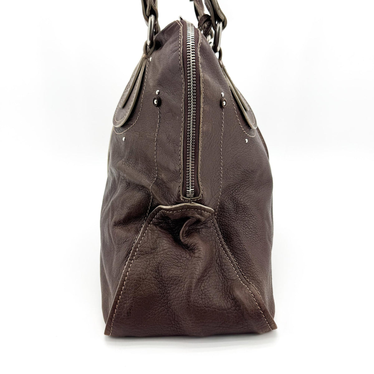Chloe Paddington Leather, Brown, Leather, Handbag