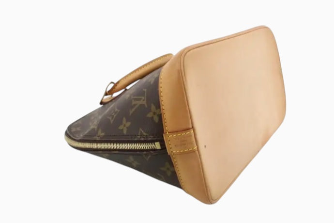 Louis Vuitton Alma Monogram Canvas, Brown, Canvas, Handbag