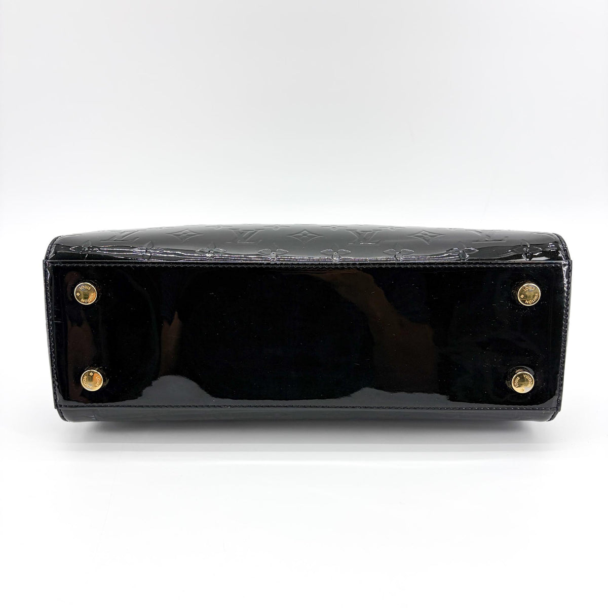 Louis Vuitton Brea NM Monogram Vernis, Black, Patent Leather, Handbag