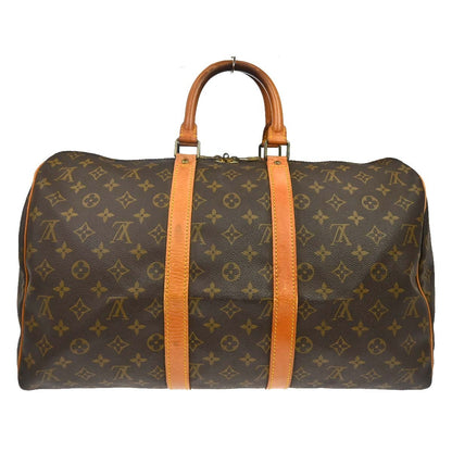 Louis Vuitton Keepall Monogram Canvas, Brown, Canvas, Travel Bag