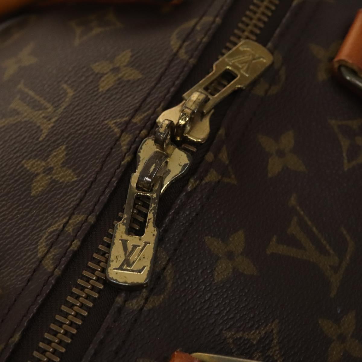 Louis Vuitton Keepall Bag Monogram Canvas, BROWN, CANVAS, Travel bag