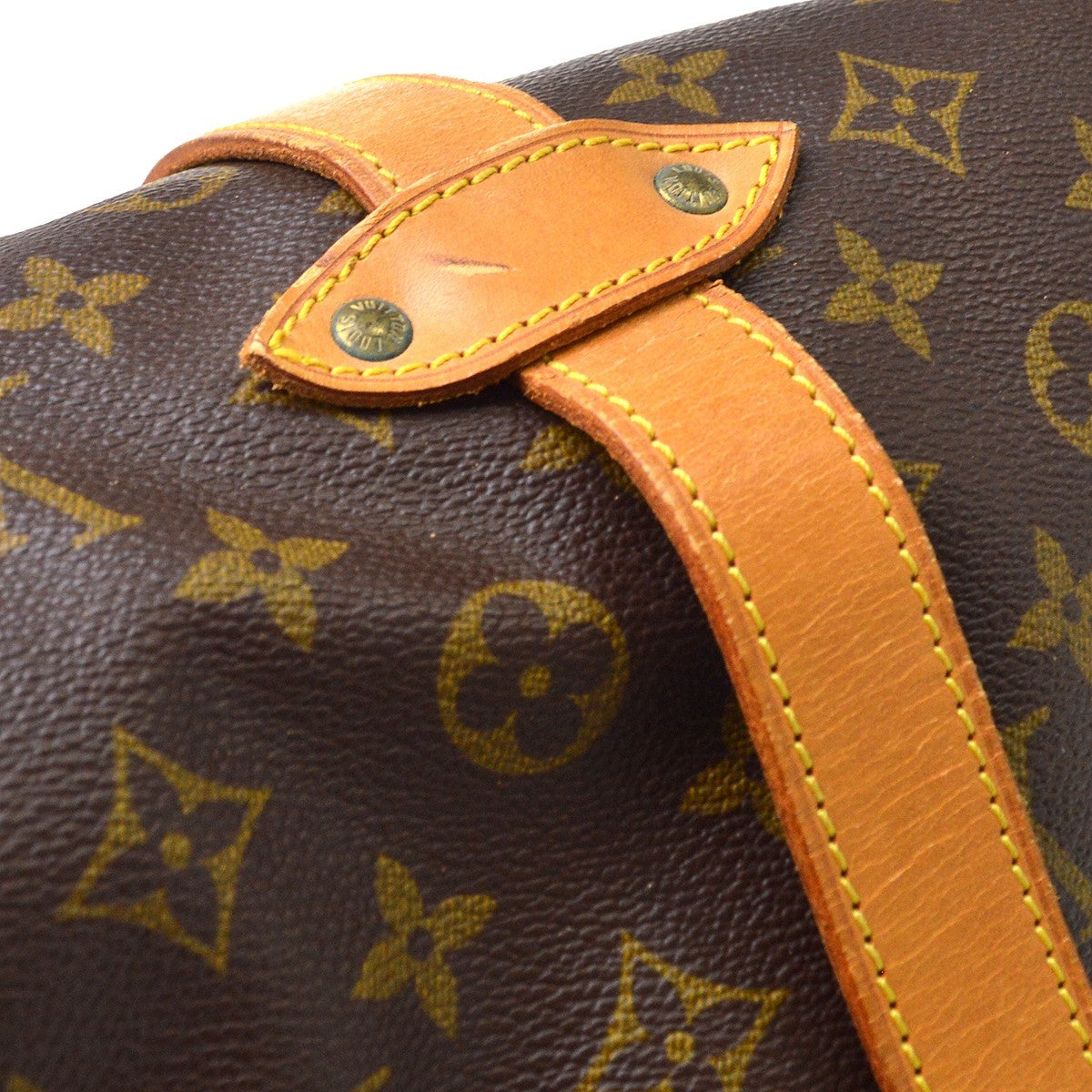 Louis Vuitton Saumur Monogram, Brown, Canvas, Shoulder Bag