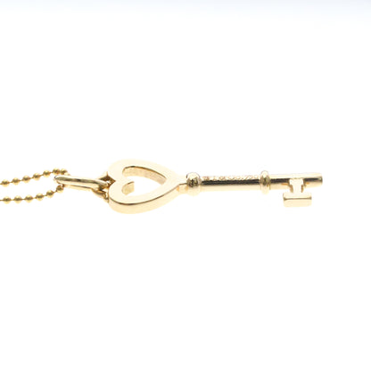 Tiffany & Co. Heart Key Pendant 18K Rose Gold with Diamonds, Gold, Pink Gold, Necklace