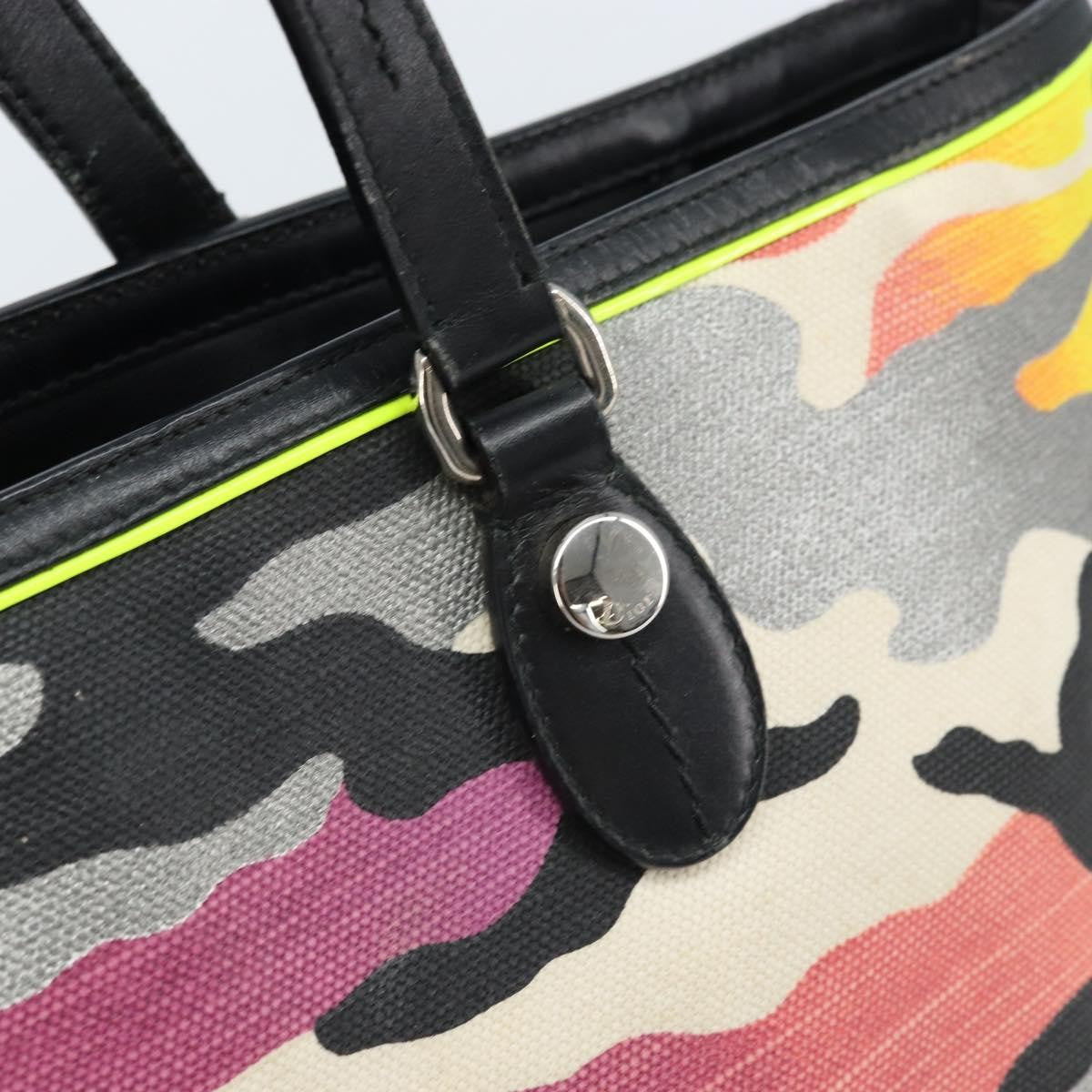 Christian Dior Open Limited Edition Anselm Reyle Camouflage Canvas, Multicolour, Canvas, Tote Bag