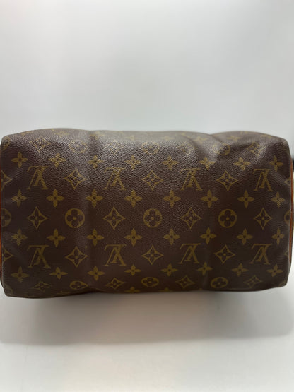 Louis Vuitton Speedy Monogram Canvas, Brown, Canvas, Handbag