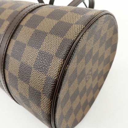 Louis Vuitton Papillon Damier Ebene, Brown, Canvas, Handbag