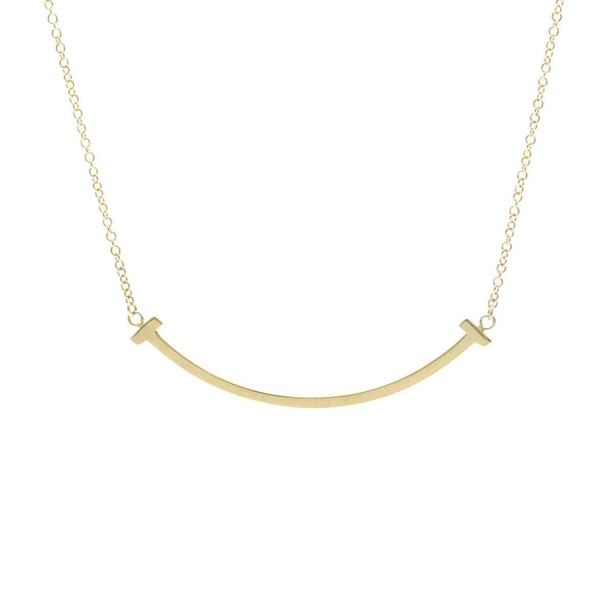Tiffany & Co. T Smile Pendant 18K Yellow Gold, Gold, Yellow Gold, Necklace