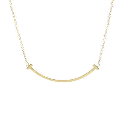 Tiffany & Co. T Smile Pendant 18K Yellow Gold, Gold, Yellow Gold, Necklace