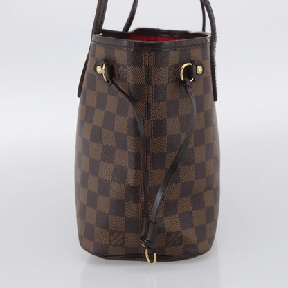 Louis Vuitton Neverfull Damier, Brown, Canvas, Tote Bag