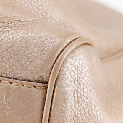 Gucci Sukey Leather, Metallic, Leather, Tote Bag