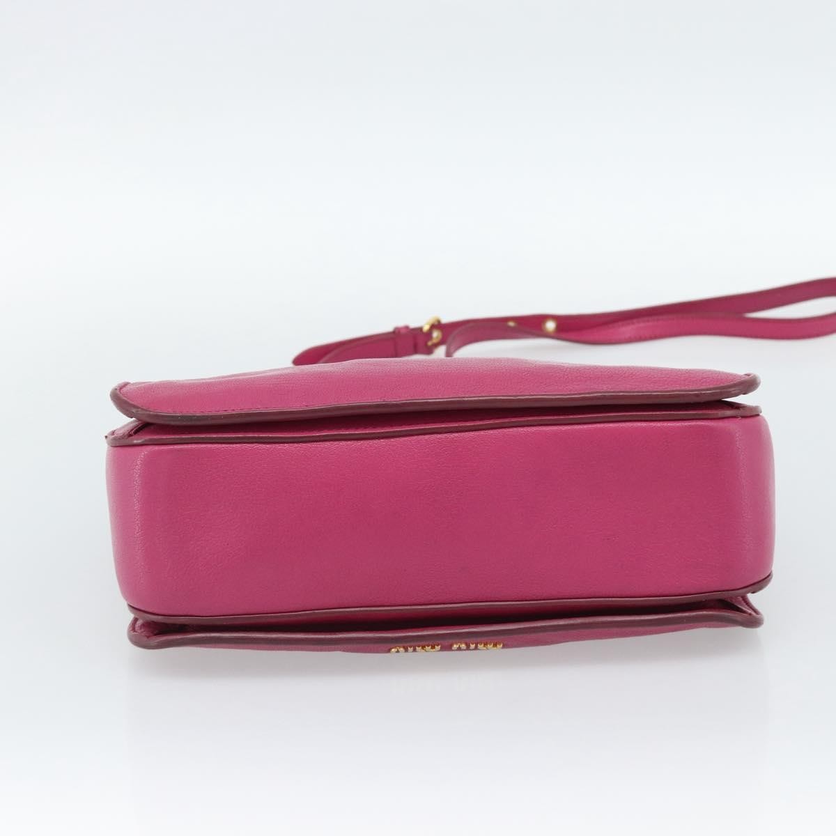 Miu Miu Madras Convertible Lock Leather, Pink, Leather, Tote Bag