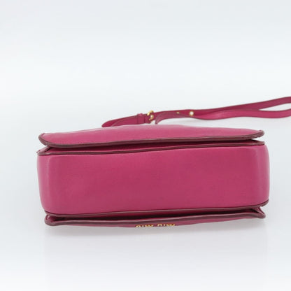 Miu Miu Madras Convertible Lock Leather, Pink, Leather, Tote Bag
