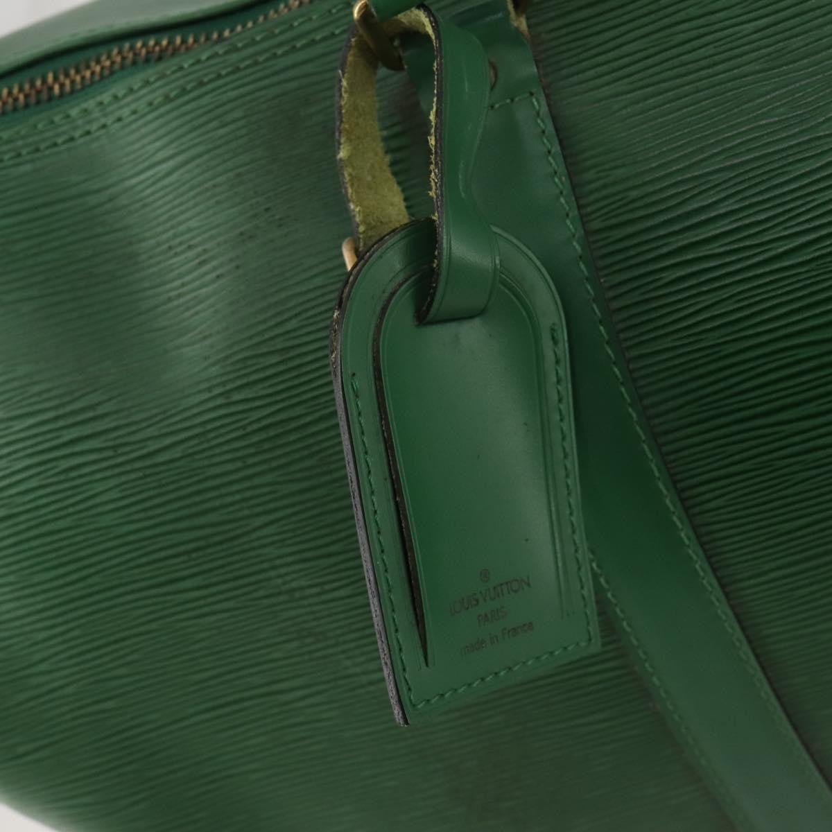 Louis Vuitton Keepall Bag Epi Leather, Green, Leather, Travel Bag