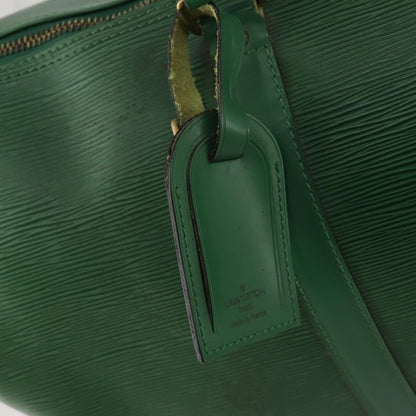Louis Vuitton Keepall Bag Epi Leather, Green, Leather, Travel Bag