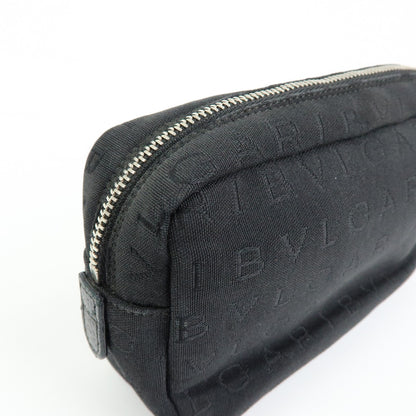 Bvlgari Pouch Canvas, Black, Canvas, Clutch