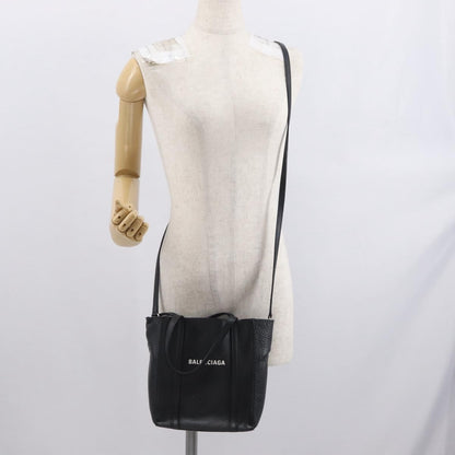 Balenciaga Everyday Leather, Black, Leather, Tote Bag