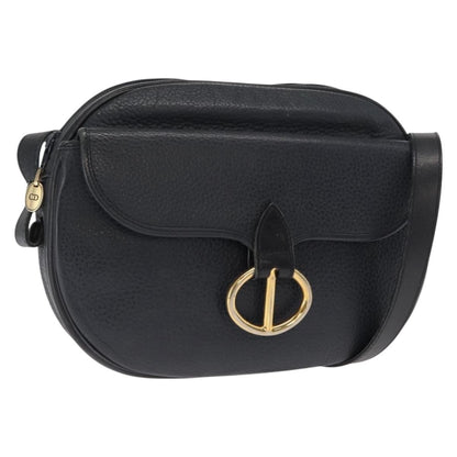 Christian Dior Vintage Leather, Navy, Leather, Shoulder Bag