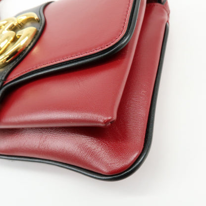 Gucci Arli Leather, Red, Leather, Shoulder Bag