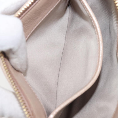 Miu Miu Zip Wristlet Matelasse Leather, Beige, Leather, Clutch