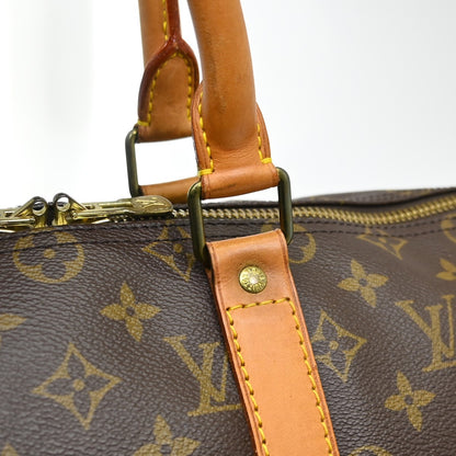 Louis Vuitton Keepall Monogram, Brown, Canvas, Travel Bag