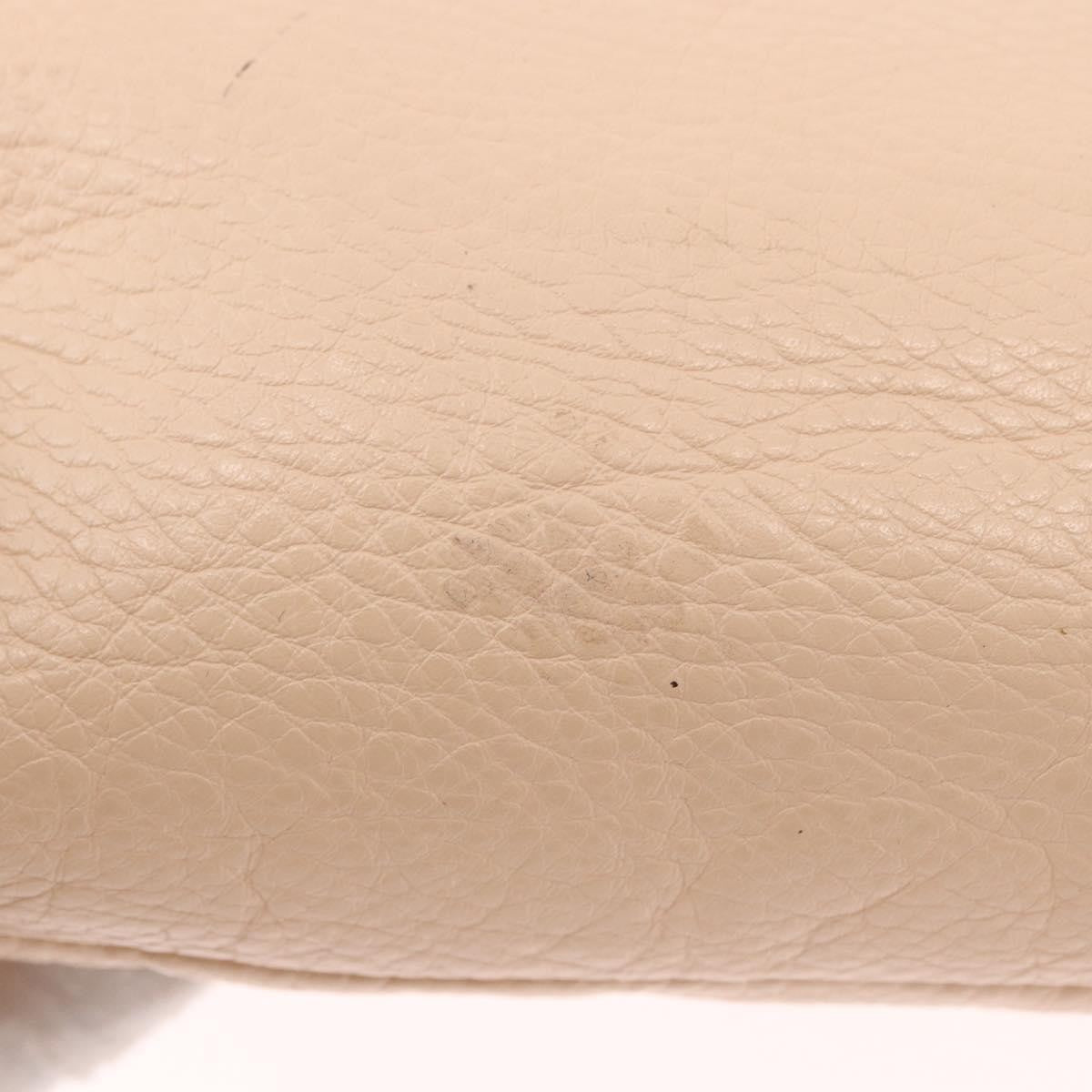 Chloe Lily Leather, Beige, Leather, Shoulder Bag