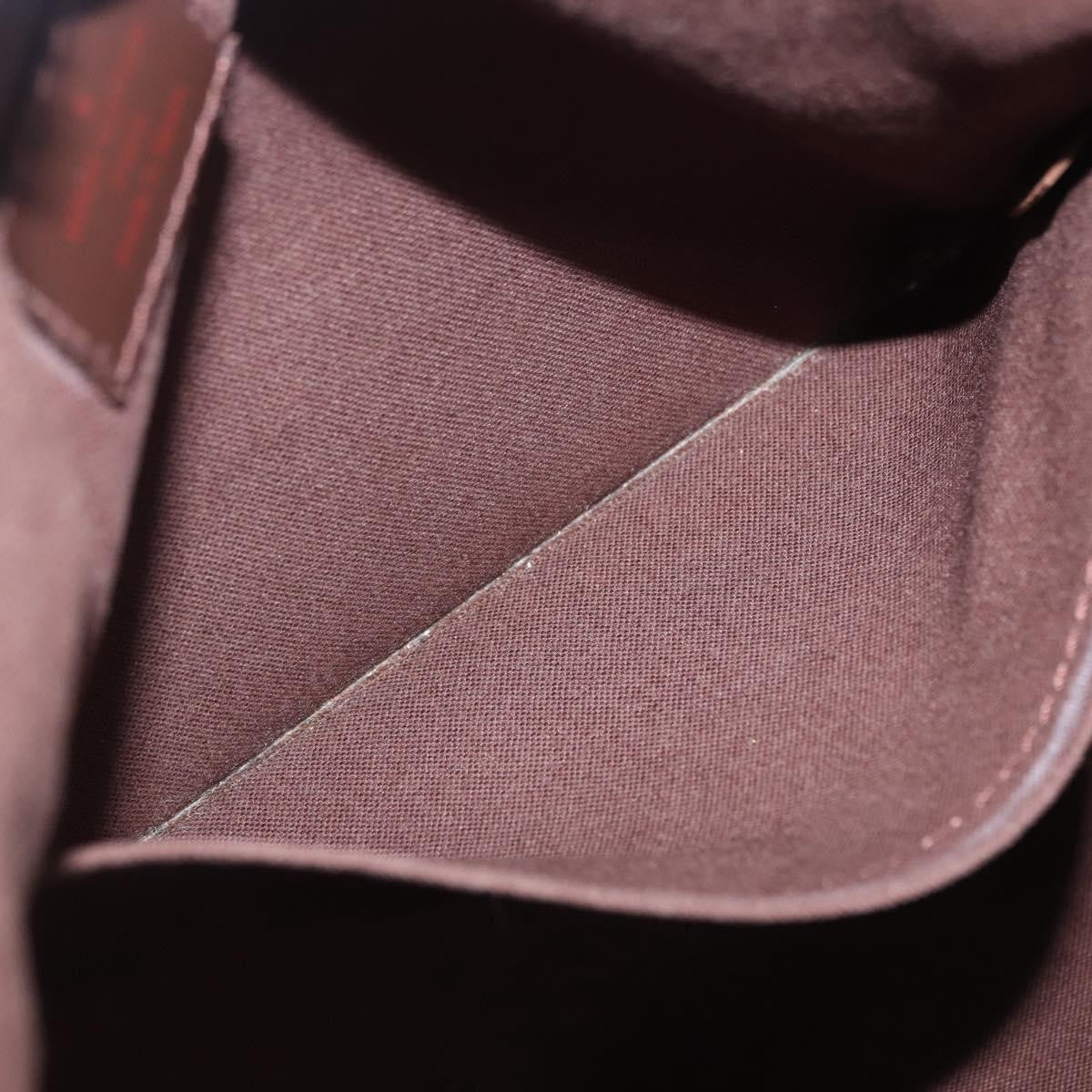 Louis Vuitton Brooklyn Damier Ebene, Brown, Canvas, Shoulder Bag