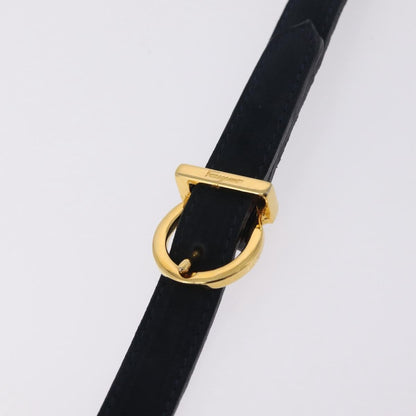 Salvatore Ferragamo Vala Suede, Navy, Suede, Shoulder Bag