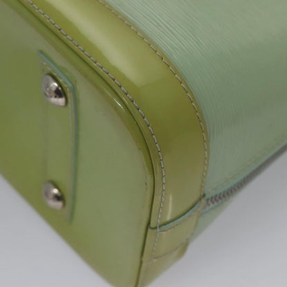 Louis Vuitton Alma Electric Epi Leather, Green, Patent Leather, Handbag