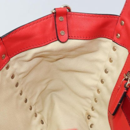 Valentino Garavani Rockstud Tote Soft Leather, Red, Leather, Tote Bag