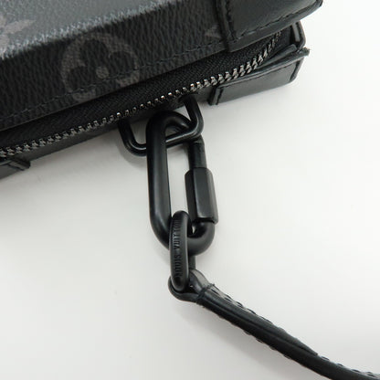 Louis Vuitton Soft Trunk Monogram Eclipse Canvas, Black, Canvas, Wallet