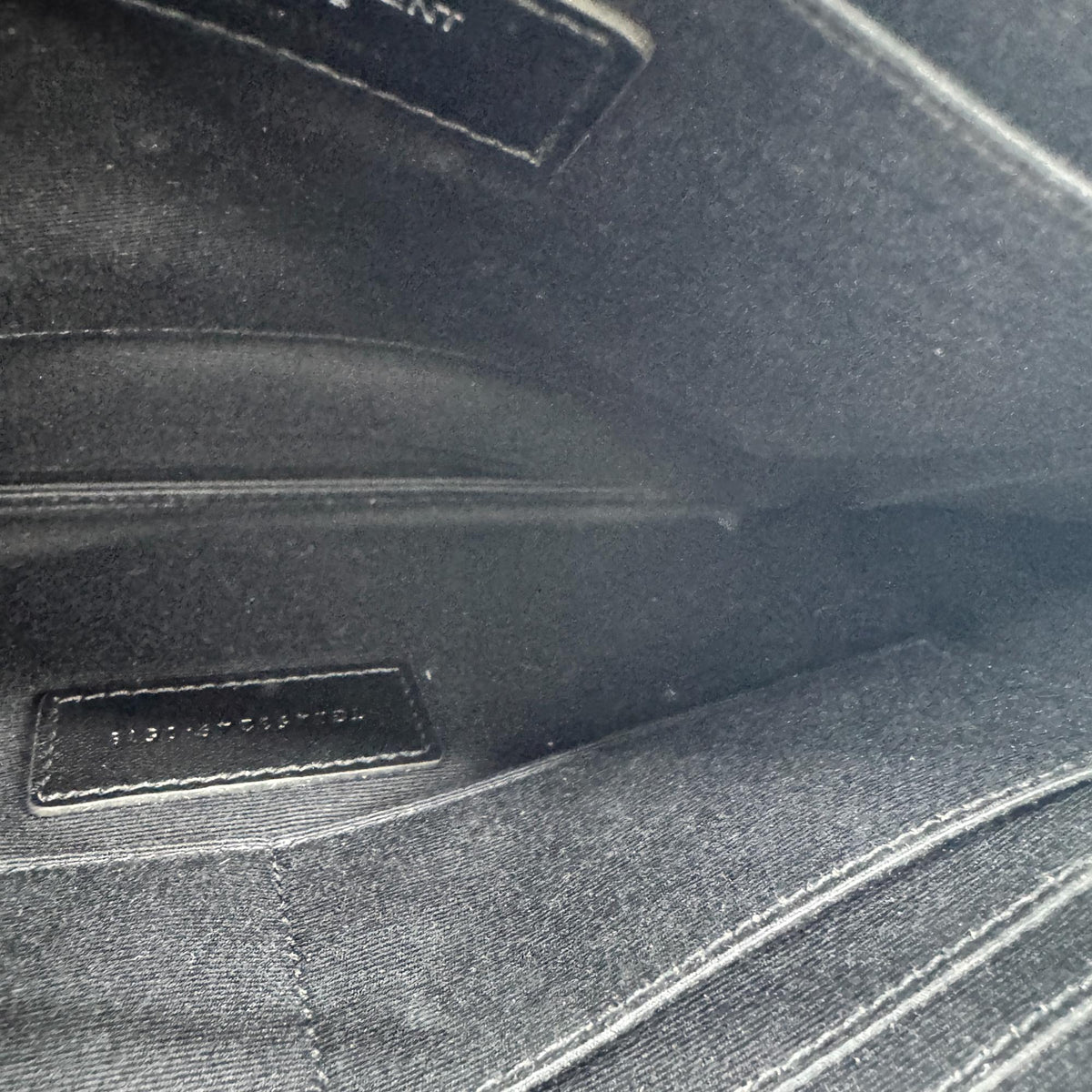 Saint Laurent Tablet holder Patent leather, Black, Calfskin, Clutch