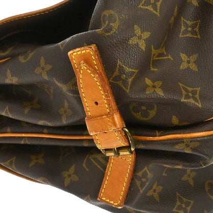 Louis Vuitton Saumur Monogram, Brown, Canvas, Shoulder Bag
