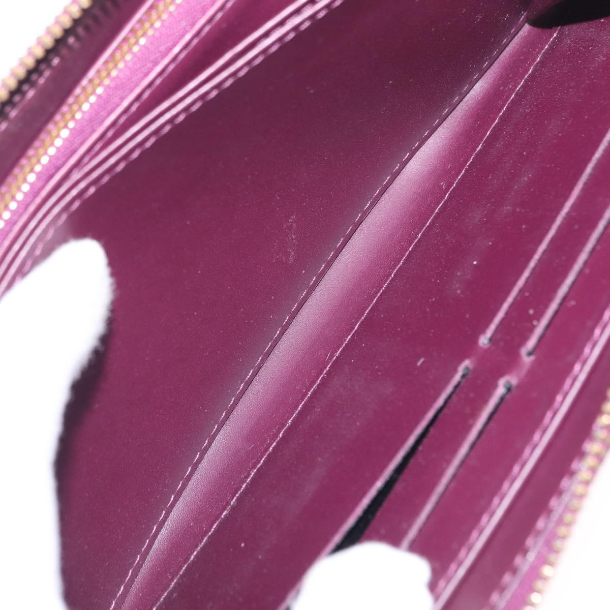 Louis Vuitton Zippy Monogram Vernis, Purple, Patent Leather, Wallet