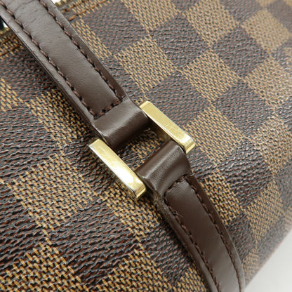 Louis Vuitton Papillon Damier Ebene, Brown, Canvas, Handbag