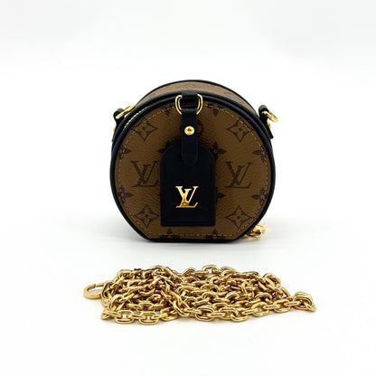 Louis Vuitton Mini Boite Chapeau Reverse Monogram Canvas, Brown, Canvas, Handbag