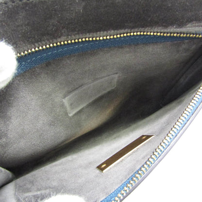 Givenchy GV3 Flap Leather with Suede, Blue, Leather, Handbag