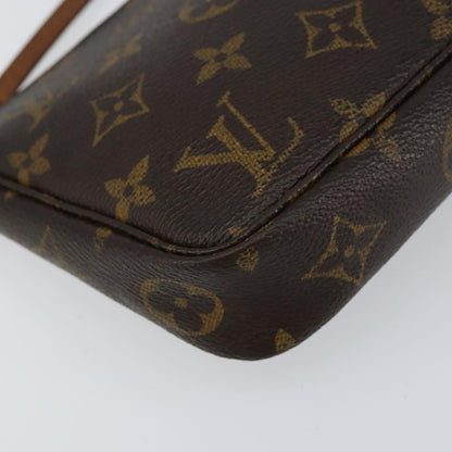 Louis Vuitton Pochette Accessoires Monogram Canvas, BROWN, CANVAS, Clutche & pouche