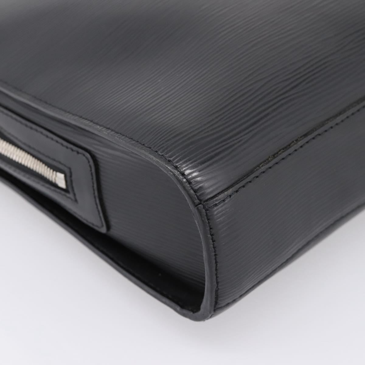 Louis Vuitton Bassano Epi Leather, Black, Leather, Briefcase